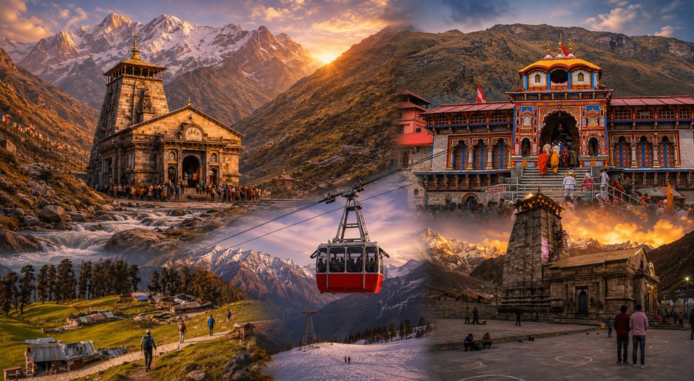 Delhi to Kedarnath, Badrinath, Auli, Chopta, Rishikesh and Mussoorie Tour 12 Days