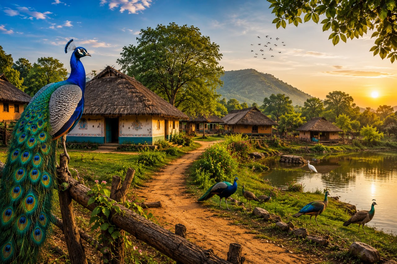 3-Day Village of Peacocks (Govindpur) & Heritage Tour, Chhattisgarh