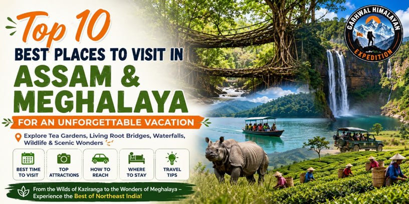 10 Best Places to Visit in Assam & Meghalaya for an Unforgettable Vacation