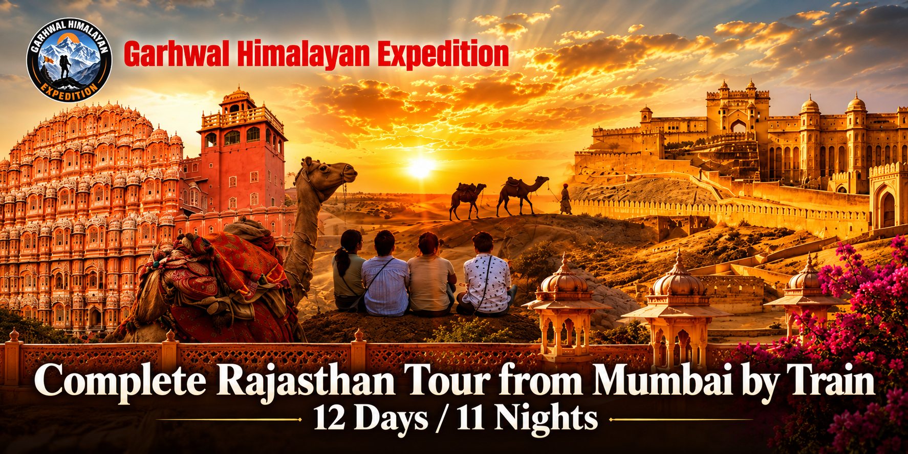 Complete Rajasthan Tour from Mumbai by Train – 12 Days / 11 Nights